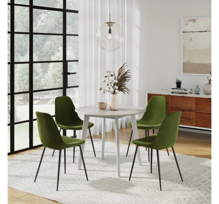 Aeon Maxine Performance Velvet Dining Chair Forest- Set of 2 