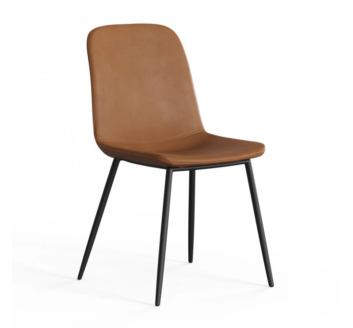 Aeon Max Vegan Leather Dining Chair Saddle- Set of 2