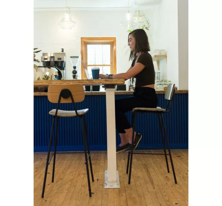 Aeon Sabine Bar Stool Grey- Set of 2