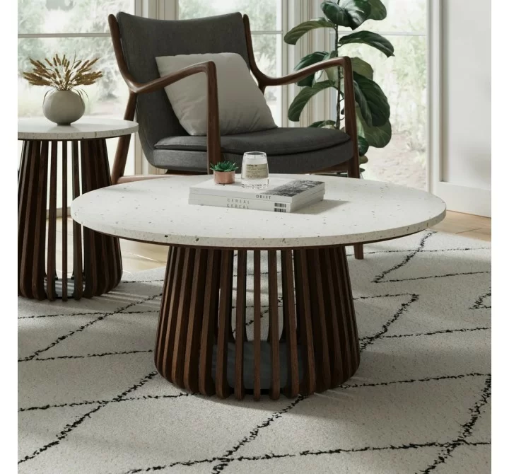 Aeon Tera Round Terrazzo Coffee Table