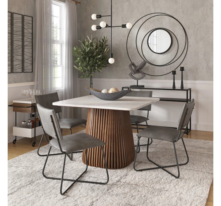 Aeon Tera 42 Inch Square Marble Dining Table