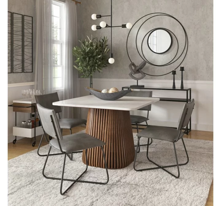 Aeon Tera 42 Inch Square Marble Dining Table