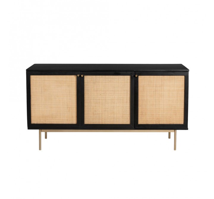 Aeon Curtis 3 Door Sideboard Black