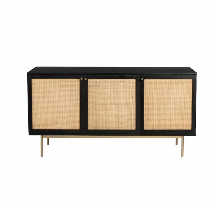 Aeon Curtis 3 Door Sideboard Black