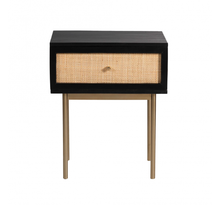 Aeon Curtis One Drawer Nightstand Black