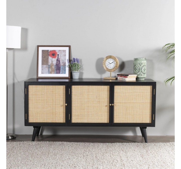 Aeon Lois Three Door Sideboard Black