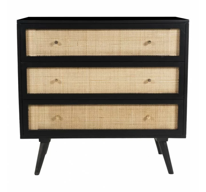 Aeon Gordon Three Drawer Chest Black