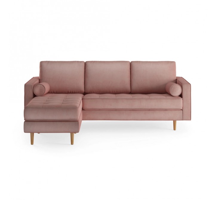 Aeon Bloomfield Reversible Fabric Sectional Blush