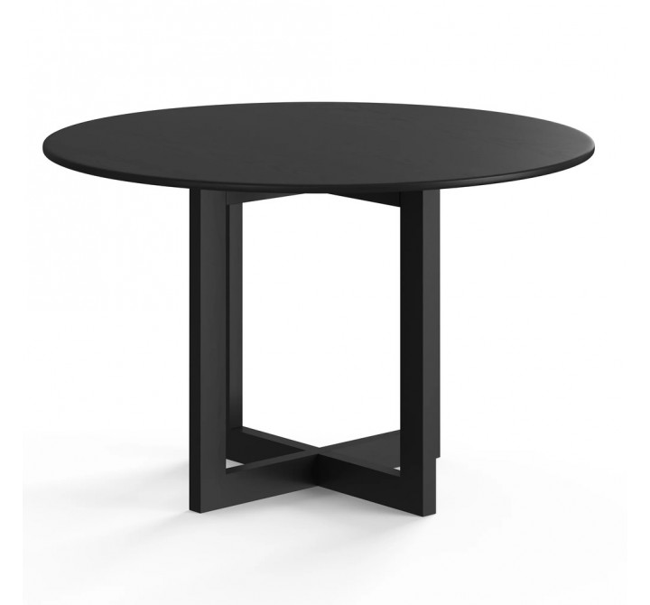Aeon Arden Round Dining Table Ebonized Oak Veneer