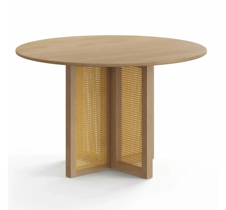Aeon Havenwood Round Dining Table with Cane Base Natural 