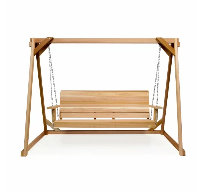 All Things Cedar 8-ft A-Frame Swing Set - Front