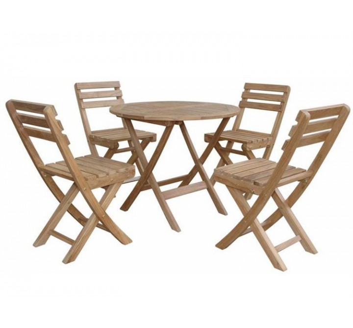 Anderson Teak Chester Alabama 5-Pieces Bistro Set