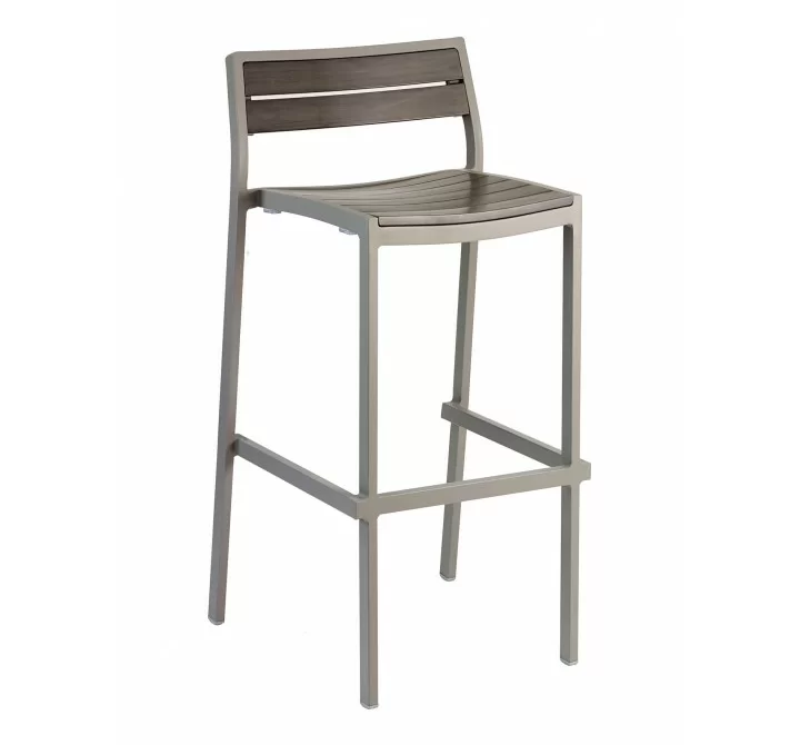 Aluminum Barstool - Gray