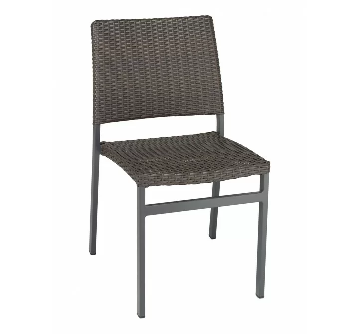 Powder Coating Aluminum Side Chair W/ Textile Back and Seat - AL-5725S