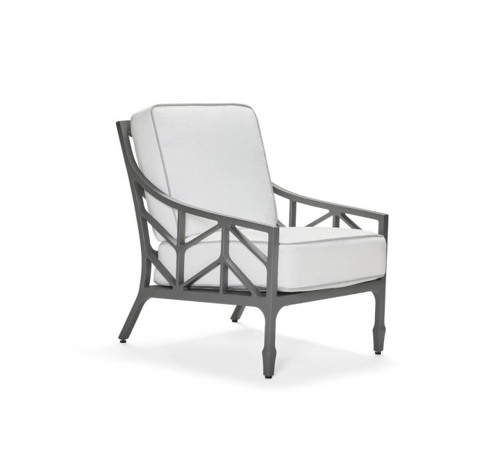 Woodard Alberti Lounge Chair - Angled and Close-Up