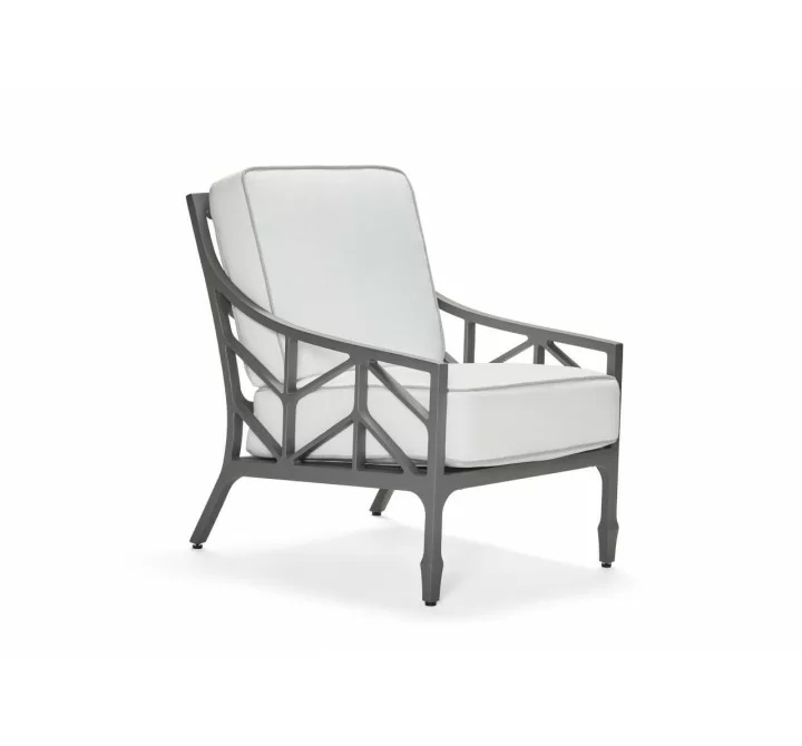 Woodard Alberti Lounge Chair - Angled and Close-Up