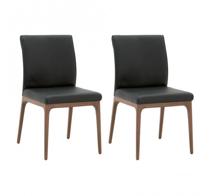 Essentials For Living Alex Dining Chair in Sable - Set of Two - Set in Front Side Angle