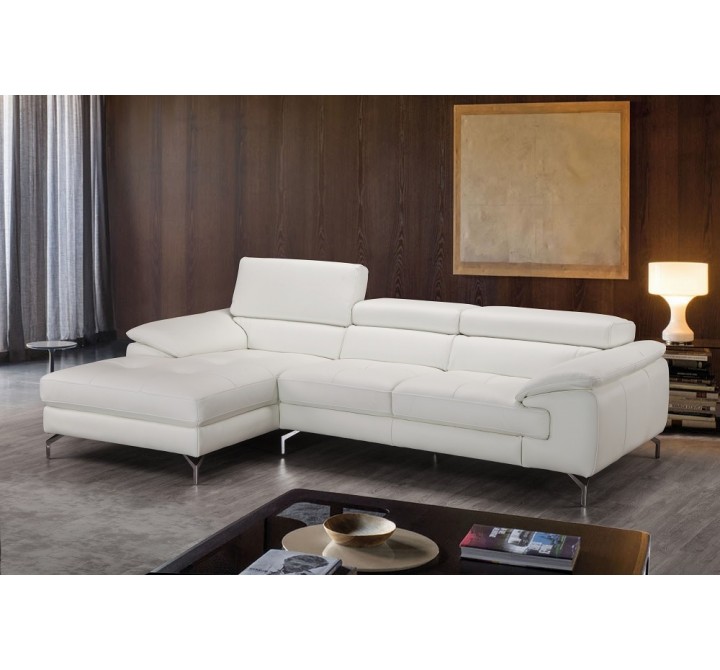 J&M Furniture Alice Premium Leather Sectional Left View