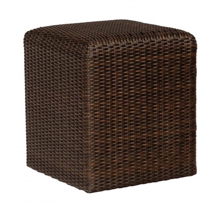 Woodard Saddleback Reticulated Cube in Coffee