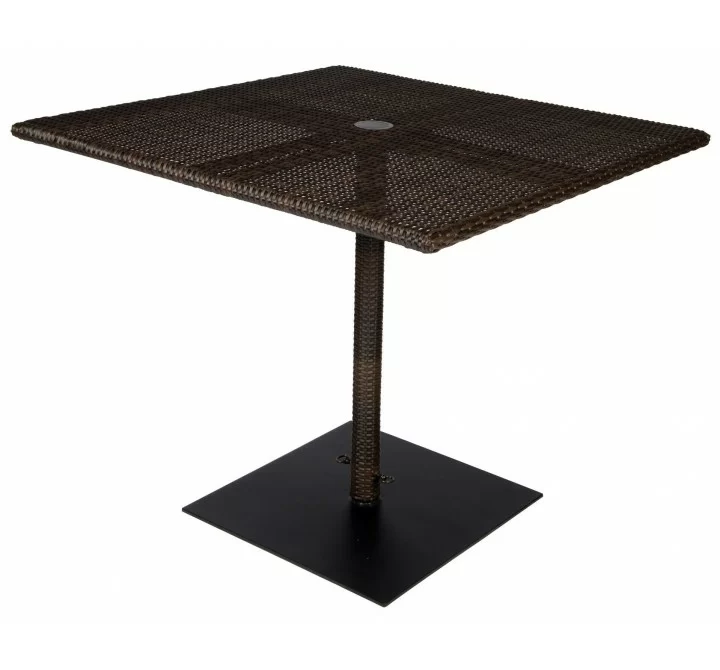 Woodard Et Cetera 36" Square Umbrella Table - Angled