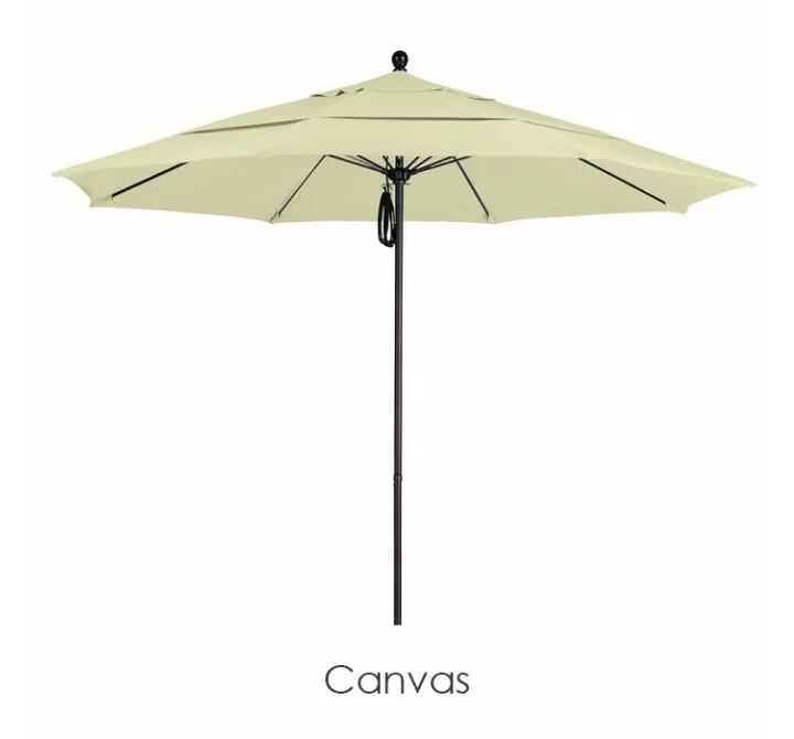 California Umbrella 11' Fiberglass Market Umbrella PO DVent Bronze - Pacifica