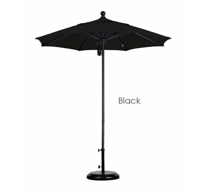 California Umbrella 7.5' Fiberglass Market Umbrella PO DVent Bronze - Sunbrella