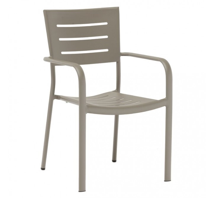 H&D Seating 7036A All Aluminum Stacking Patio Dining Chair