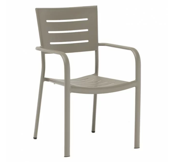 H&D Seating 7036A All Aluminum Stacking Patio Dining Chair