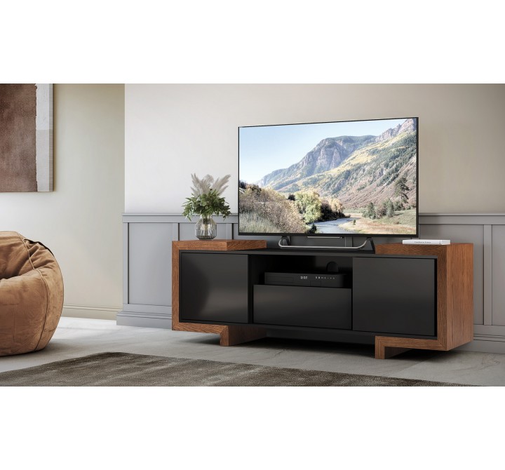 Furnitech 75" Contemporary TV Stand Media Console - Lifestyle
