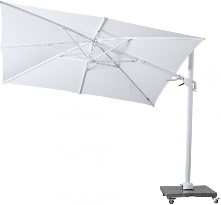 Amour Cantilever Outdoor 10ft Umbrella in White