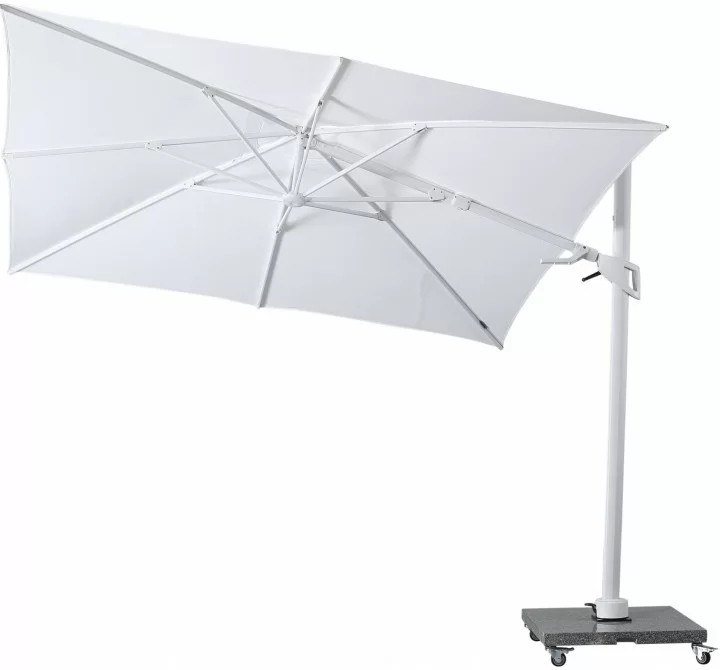 Amour Cantilever Outdoor 10ft Umbrella in White