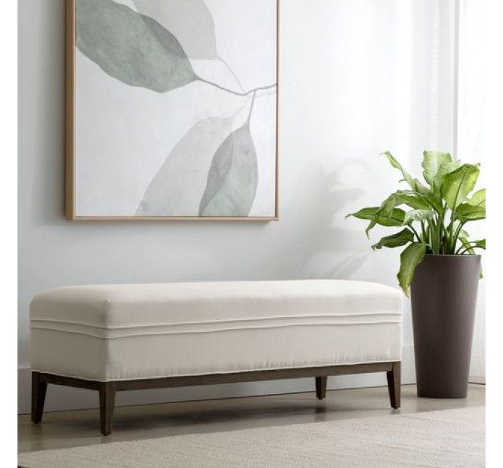 Sunpan Priscilla Bench - Linoso Ivory - Lifestyle