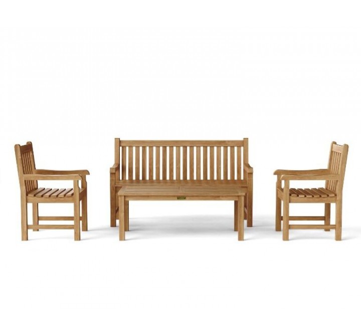 Anderson Teak Classic 3-Seater 4-Pieces Conversation Set