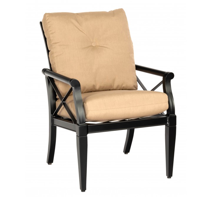 Woodard Andover Cushion Dining Arm Chair 