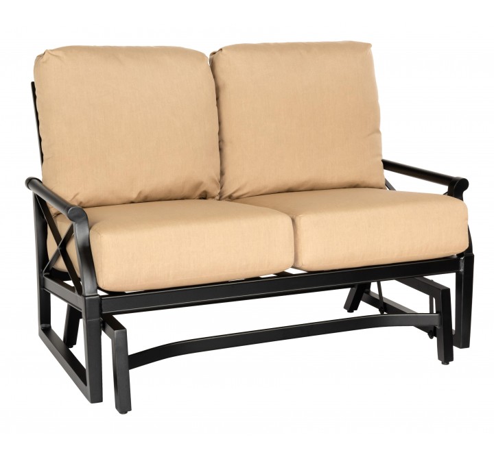 Woodard Andover Gliding Love Seat - Angled