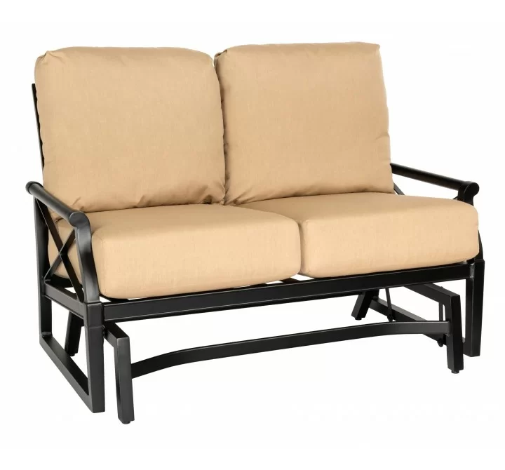 Woodard Andover Gliding Love Seat - Angled