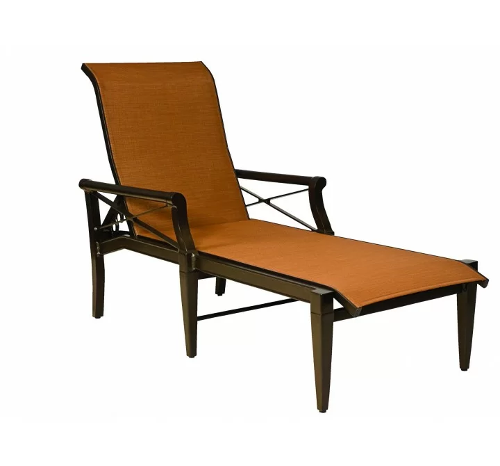 Woodard Andover Sling Adjustable Chaise Lounge