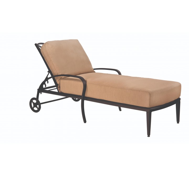 Woodard Apollo Chaise Lounge - Angled