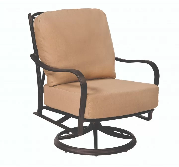 Woodard Apollo Swivel Rocker Lounge Chair - Angled
