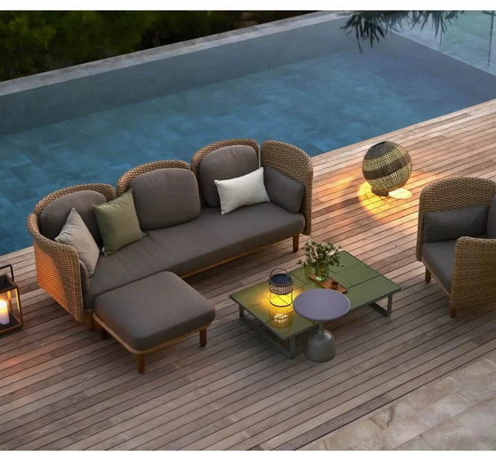 Cane-Line Glaze Coffee Table Top set View