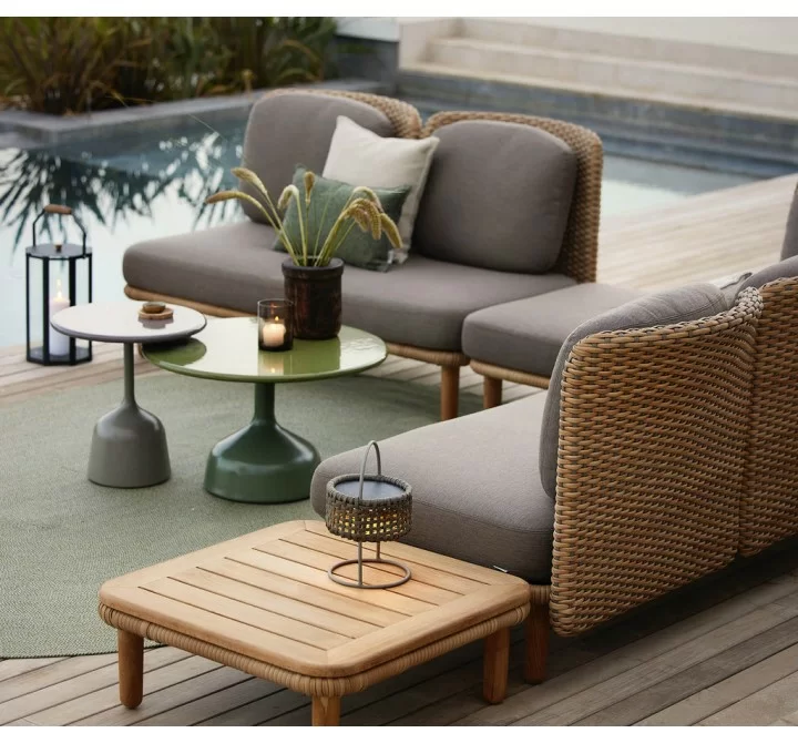 Cane-Line Arch Coffee Table W/Teak Table Top