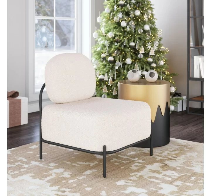 Arendal Accent Chair in Vanilla- Lifestyle 1