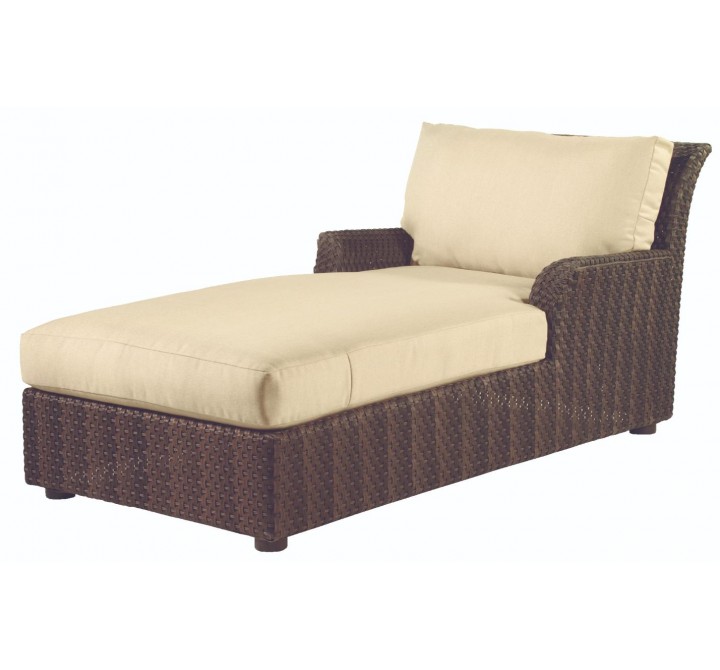 Woodard Aruba Wicker Chaise Lounge