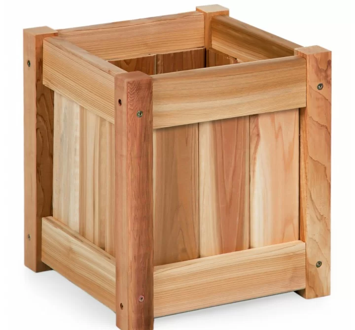 All Things Cedar 12" Planter Box - Angle