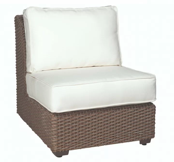 Woodard Augusta Armless Wicker Sectional Chair
