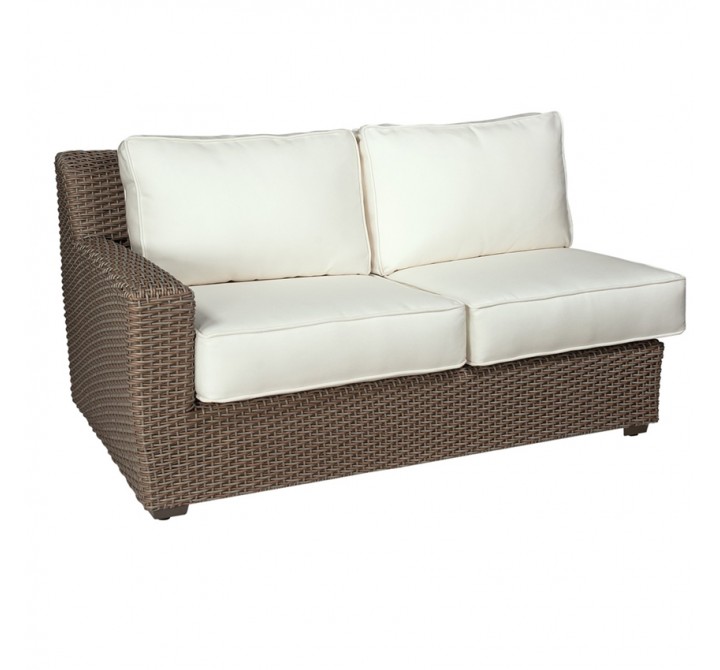 Woodard Augusta Right Arm Wicker Loveseat