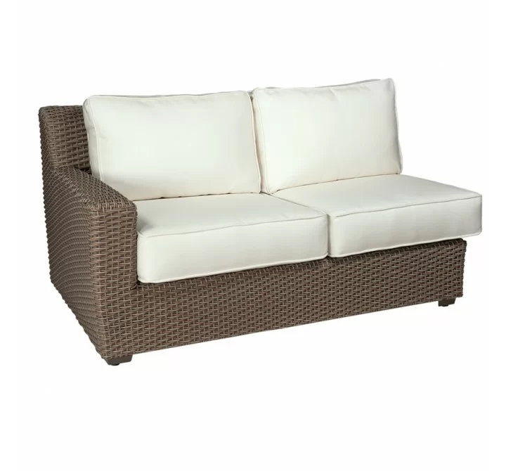 Woodard Augusta Right Arm Wicker Loveseat