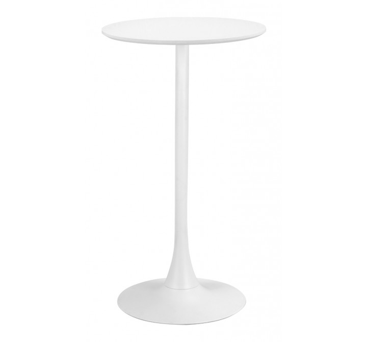 Auray Bar Table in White- Front View 1