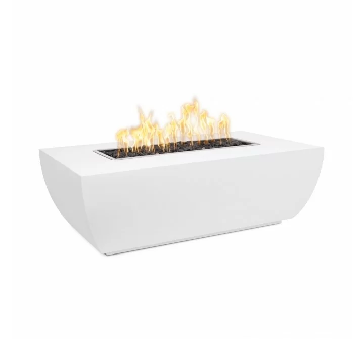 The Outdoor Plus 48" X 28" Avalon Copper Fire Pit - 15” Tall - Match Lit