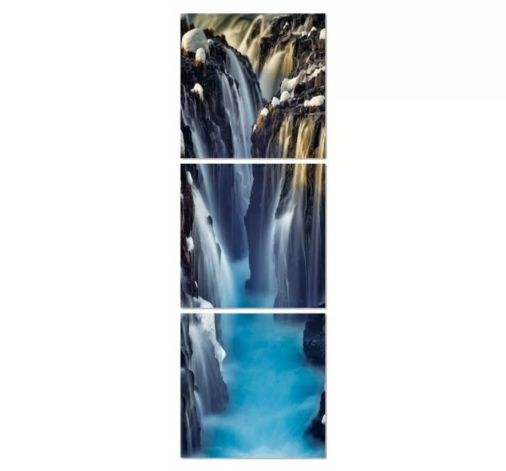 Cascada 28 X 28 Each Piece Acrylic Color Painting